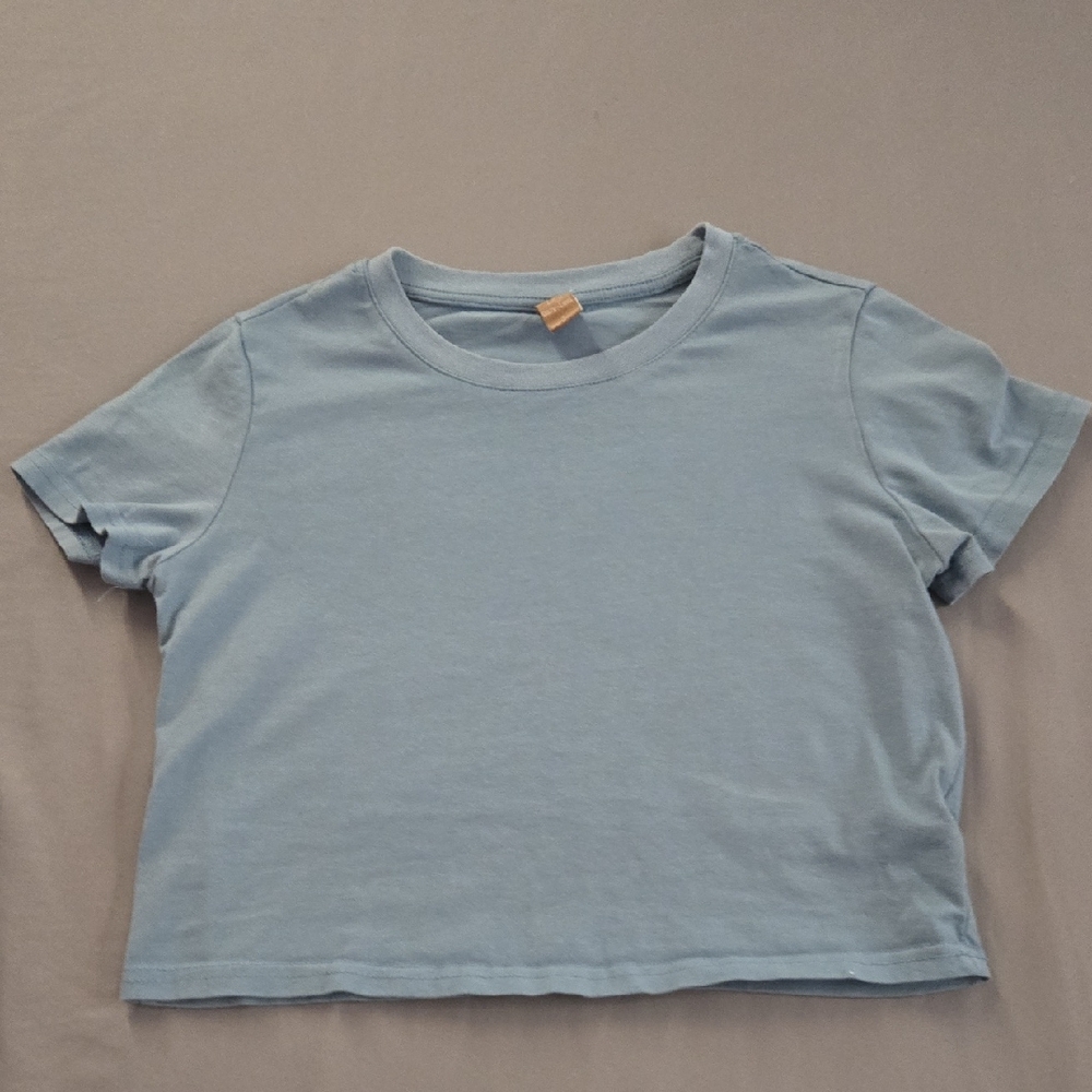 Light Blue Women's Crop Top